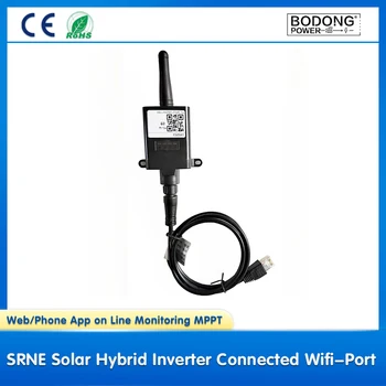 Солнечный гибридный инвертор SRNE, подключенный к Wifi-порту. Веб / телефонное приложение для онлайн-мониторинга MPPT
