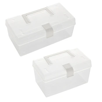Коробка для хранения одноразовых масок, пластиковый прозрачный пылезащитный портативный органайзер с откидной крышкой