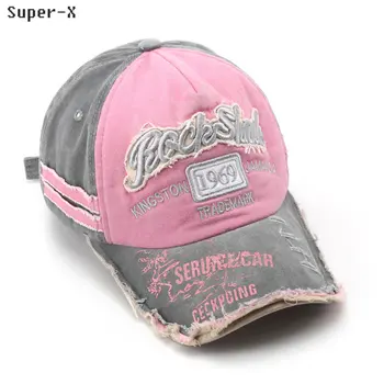 Рваная потертая мужская бейсболка Snapback Шляпы для мужчин Хлопчатобумажная многоцветная лоскутная кепка Женские летние кепки