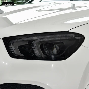 Защитная пленка для автомобильных фар, дымчато-черная прозрачная наклейка из ТПУ для Mercedes Benz GLE Class W166 C292 W167 AMG 63