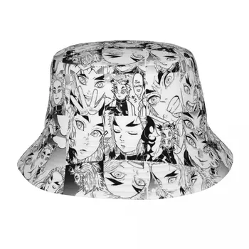 Шляпа-ведро Demon Slayer для девушки, призвание, коллаж Rengoku Aniki, Солнцезащитная шляпа, Стильная упаковка для занятий спортом на открытом воздухе, рыболовные шапки, шляпа-боб