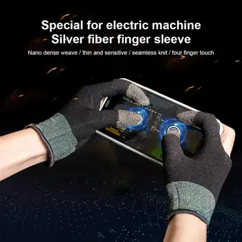 Игровые перчатки из 2 предметов для геймеров, непромокаемые, с противоскользящим сенсорным экраном, перчатки с рукавом для большого пальца, дышащие перчатки для мобильных игр