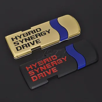 Модные Металлические Автомобильные Наклейки С Эмблемой Toyota Hybrid Synergy Drive Prius Camry Crown Auris Rav4s Аксессуары Для Автостайлинга