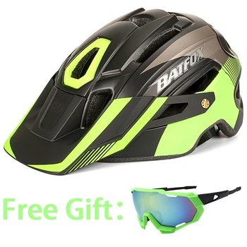Велосипедный шлем BATFOX велоспорт casco mtb мужской велосипедный шлем с легкой спортивной безопасностью casco bicicleta Горный велосипедный шлем