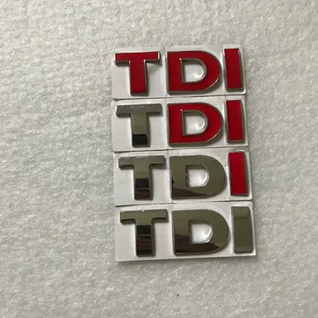 1X Новый металлический значок TDI, Эмблема, Наклейка, логотип для стайлинга автомобилей Polo Golf Jetta Passat b5 b6 GTI Touran Bora