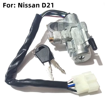Цилиндр замка зажигания XIEAILI OEM Для Nissan Pathfinder D21 с ключом 2шт OE: 48700-01G25 48700-01G26 48700-75P25 S921