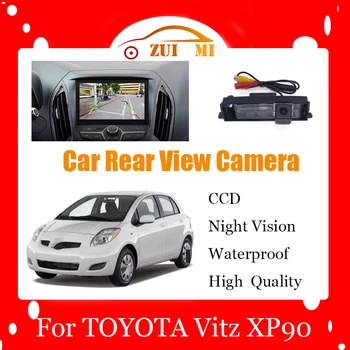 Камера заднего вида автомобиля, подсветка номерного знака для TOYOTA Vitz XP90 Хэтчбек, Водонепроницаемая резервная парковочная камера ночного видения