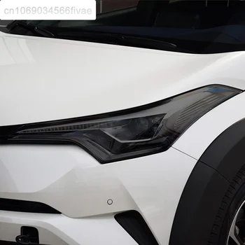 Защитная пленка для автомобильных фар, Передняя фара, Прозрачная Дымчато-черная наклейка из ТПУ для Toyota CHR 2018 2019 2020 AX10 Аксессуары