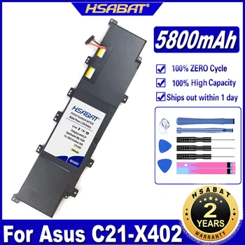 Аккумулятор для ноутбука HSABAT C21-X402 5800 мАч для Asus C21-X402 VivoBook Серии X402 X402C X402CA