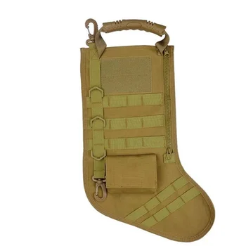 Тактические рождественские носки, сумка для хранения военных аксессуаров, Рождественские носки Для занятий спортом на открытом воздухе, рождественские подарки для взрослых, сумка для снаряжения
