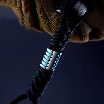 Титановый Металлический зонтик веревка Кулон Бусины Шнур Шнурок Ручной работы Открытый EDC креативный кулон из Паракорда подарок