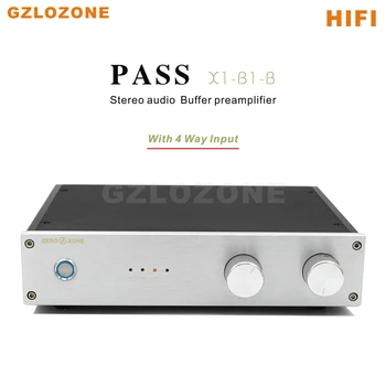 Буферный предусилитель ZEROZONE HIFI PASS X1-B1-B, стереофонический предусилитель звука с 4-полосным входом