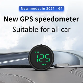 Универсальный цифровой GPS спидометр для автомобиля, HUD-дисплей для всех транспортных средств, аксессуары для мотоциклов, велосипедов, сигнализация превышения скорости