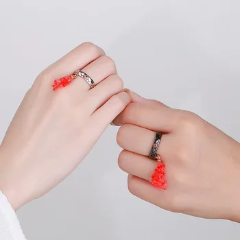 MDZS Аниме Mo Dao Zu Shi Ring Косплей Wei WuXian Lan WangJi Кольца для влюбленных