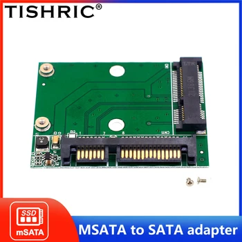 TISHRIC M.2 MSATA SSD К 2,5 Адаптеру SATA M2 Mini PCI SSD Конвертер Riser Card Модульная Плата Для ПК Ноутбука Дополнительная Карта Со Скоростью до 6Gps