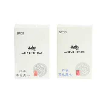 5шт Чернильных картриджей JinHao для заправки авторучки черного/синего цвета Инструмент для письма JIAN