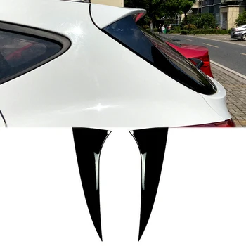 Пара глянцевых черных разделителей заднего стекла, боковых накладок на спойлер, фартуков, накладок для Hyundai IX35 2010-2017 для стайлинга автомобилей
