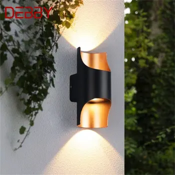 DEBBY Contemporary Outdoor Wall Light Fixturess Водонепроницаемый IP65 Светодиодный Простой Светильник для Домашнего Крыльца, Балкона, Виллы